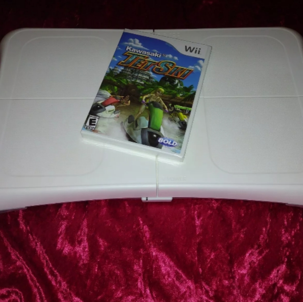 Nintendo wii balance board and game